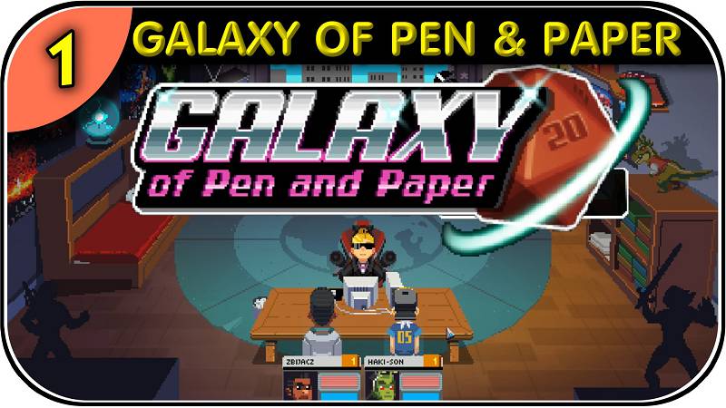 Galaxy of pen and paper logo